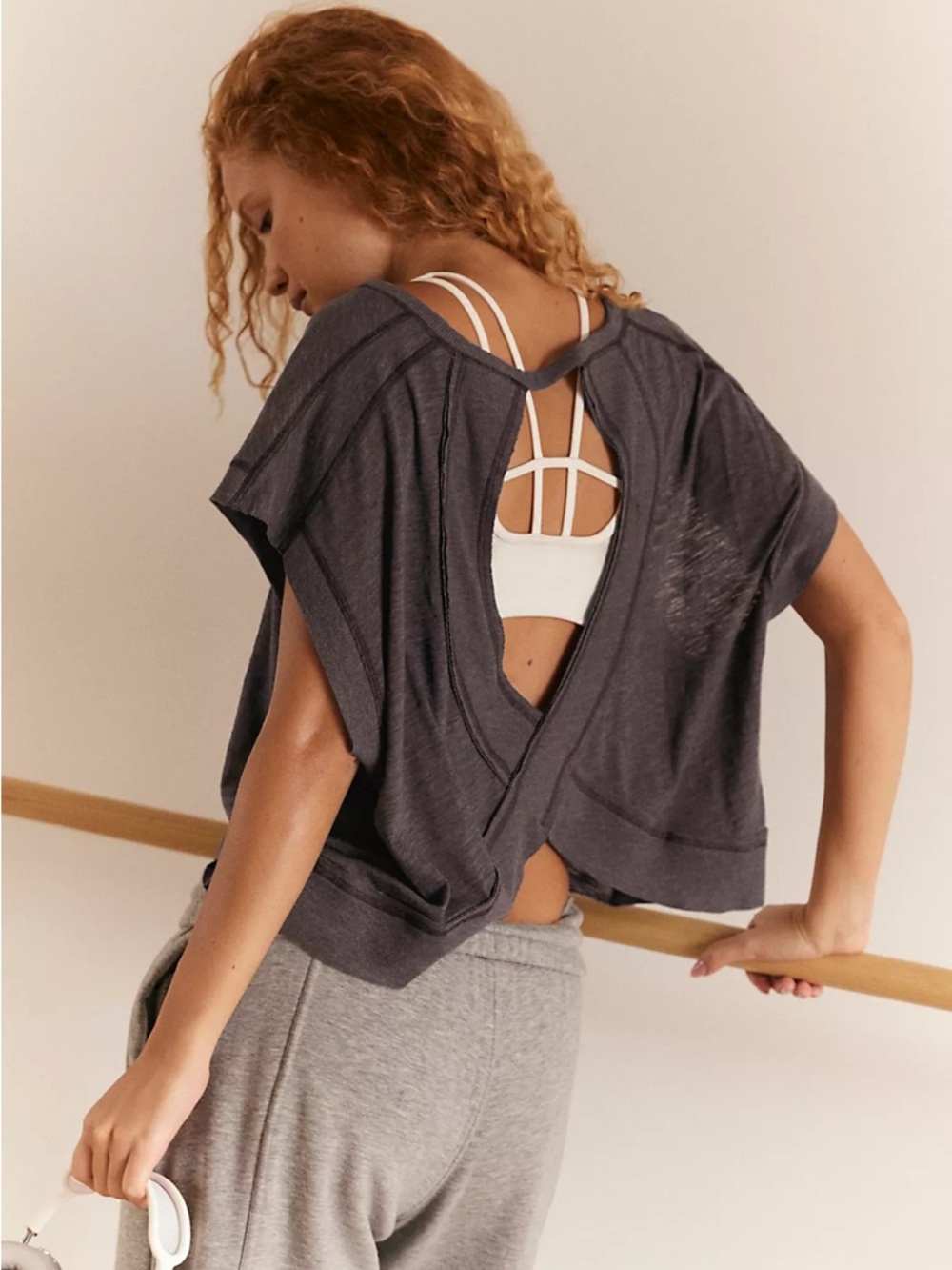 FP Movement by Free People Black My Time Tee